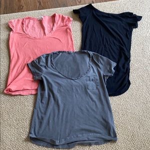 Lot of 3 James Perse T-shirts size 2 and 3